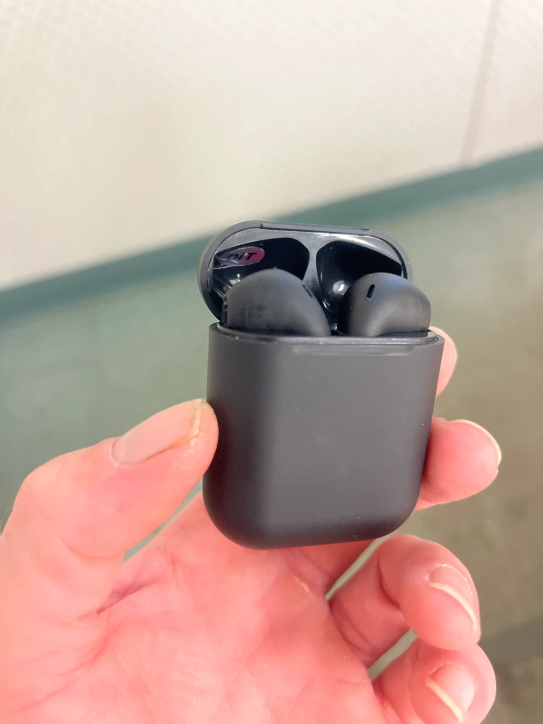 Black Wireless Earbuds with Charging Case