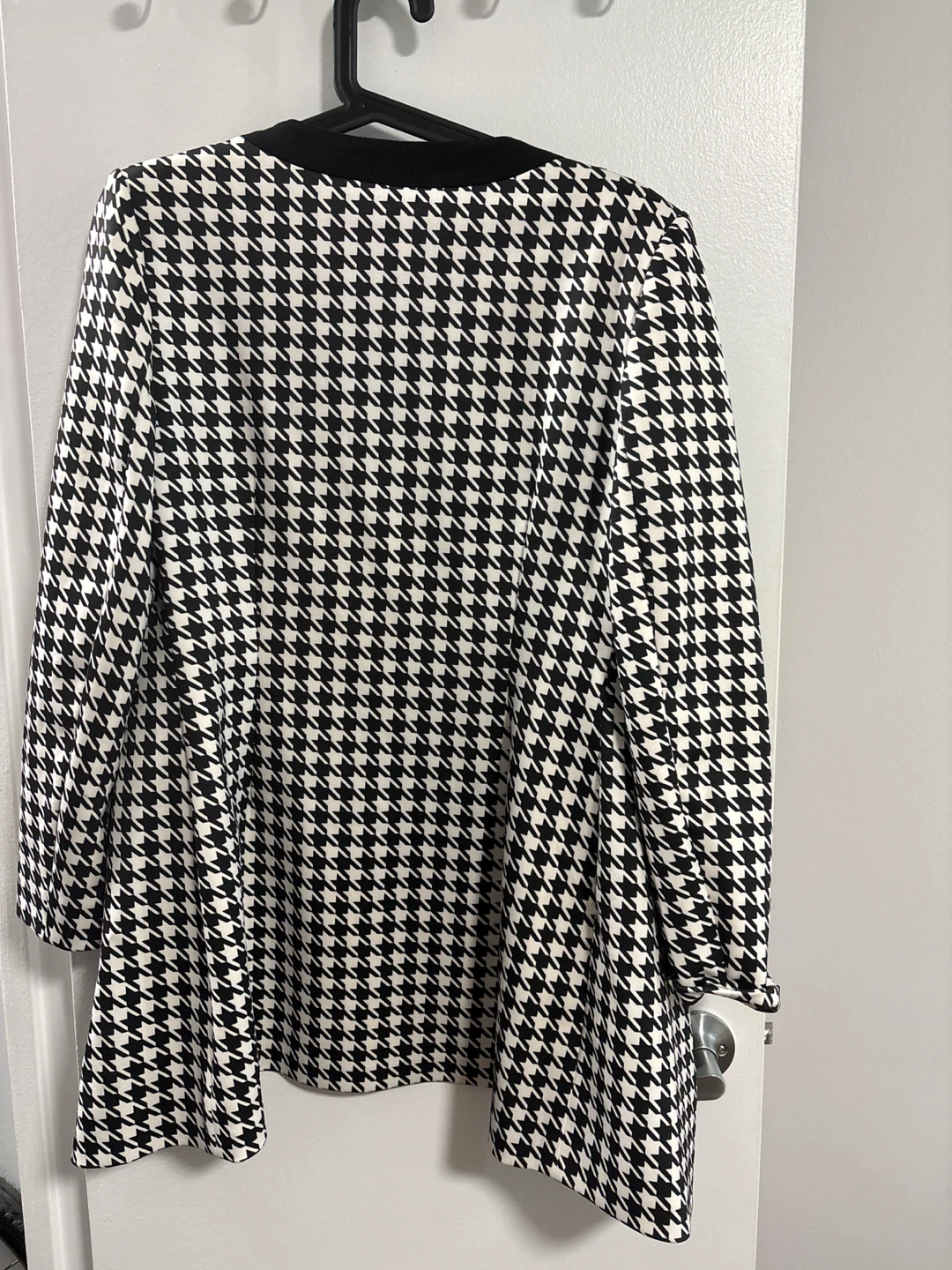 Cleo Petite Houndstooth Open Front Jacket - photo 2
