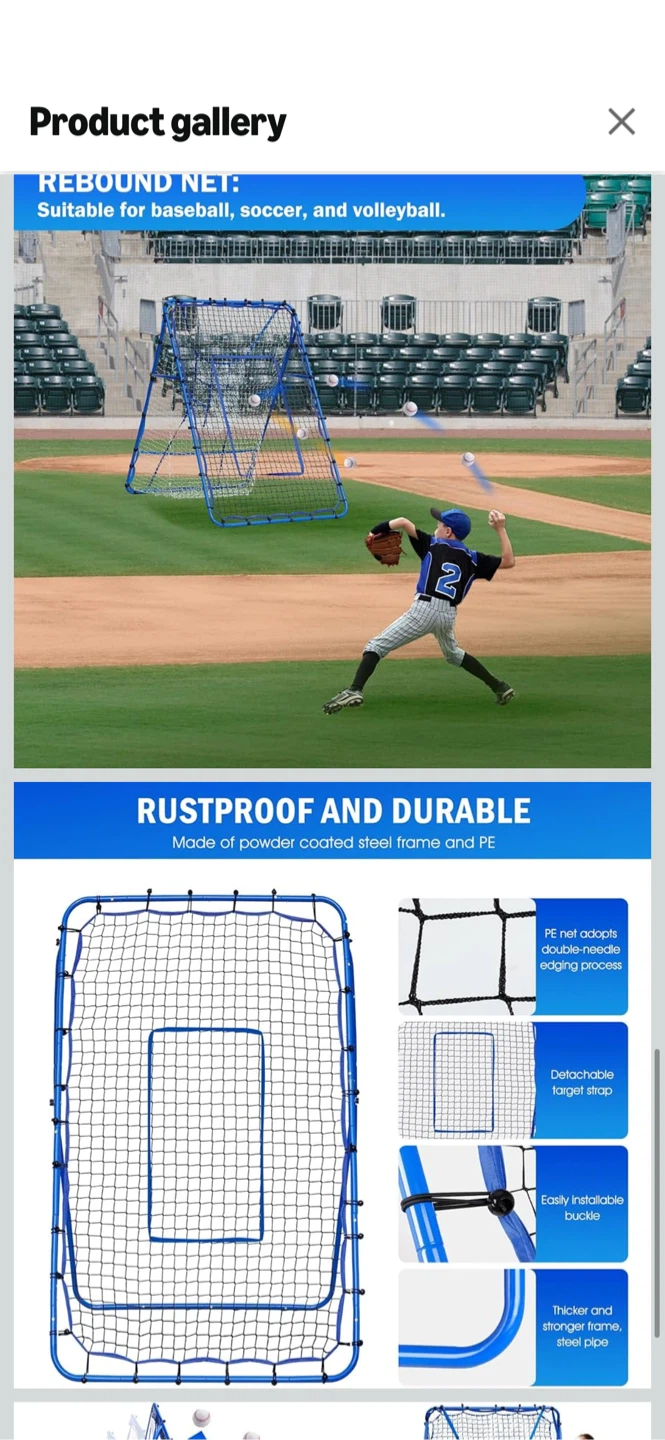 New-Winthai Rebound Net for Baseball, Soccer, Volleyball