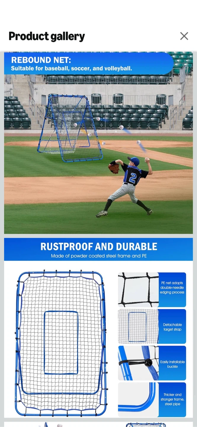 New-Winthai Rebound Net for Baseball, Soccer, Volleyball - photo 2