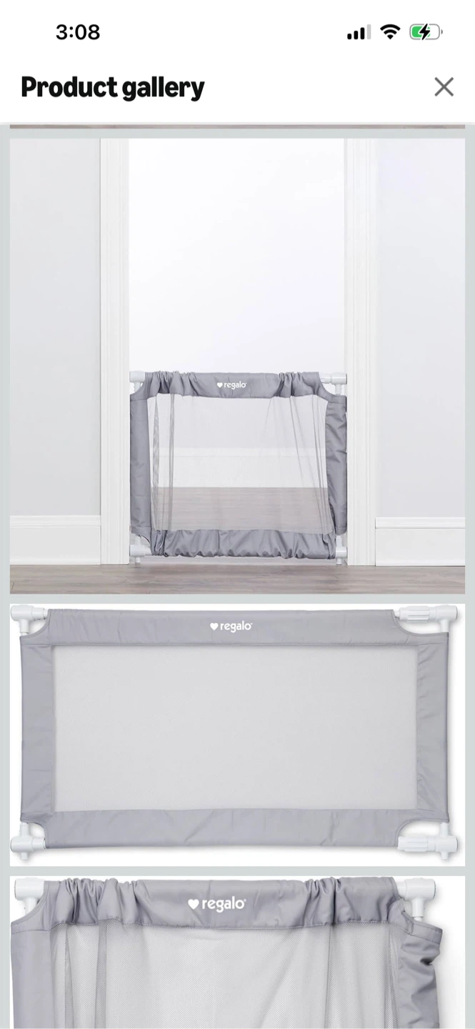 New-Regalo Expandable Mesh Safety Gate