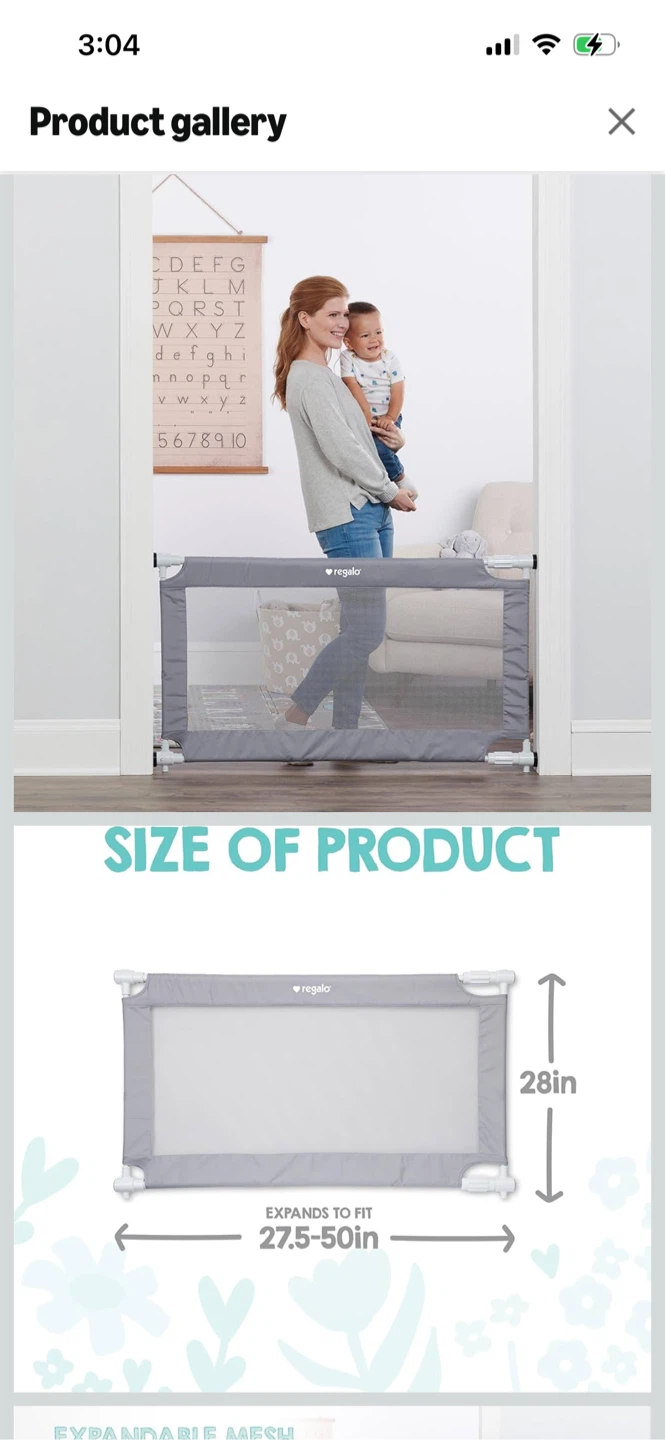 New-Regalo Expandable Mesh Safety Gate - photo 2