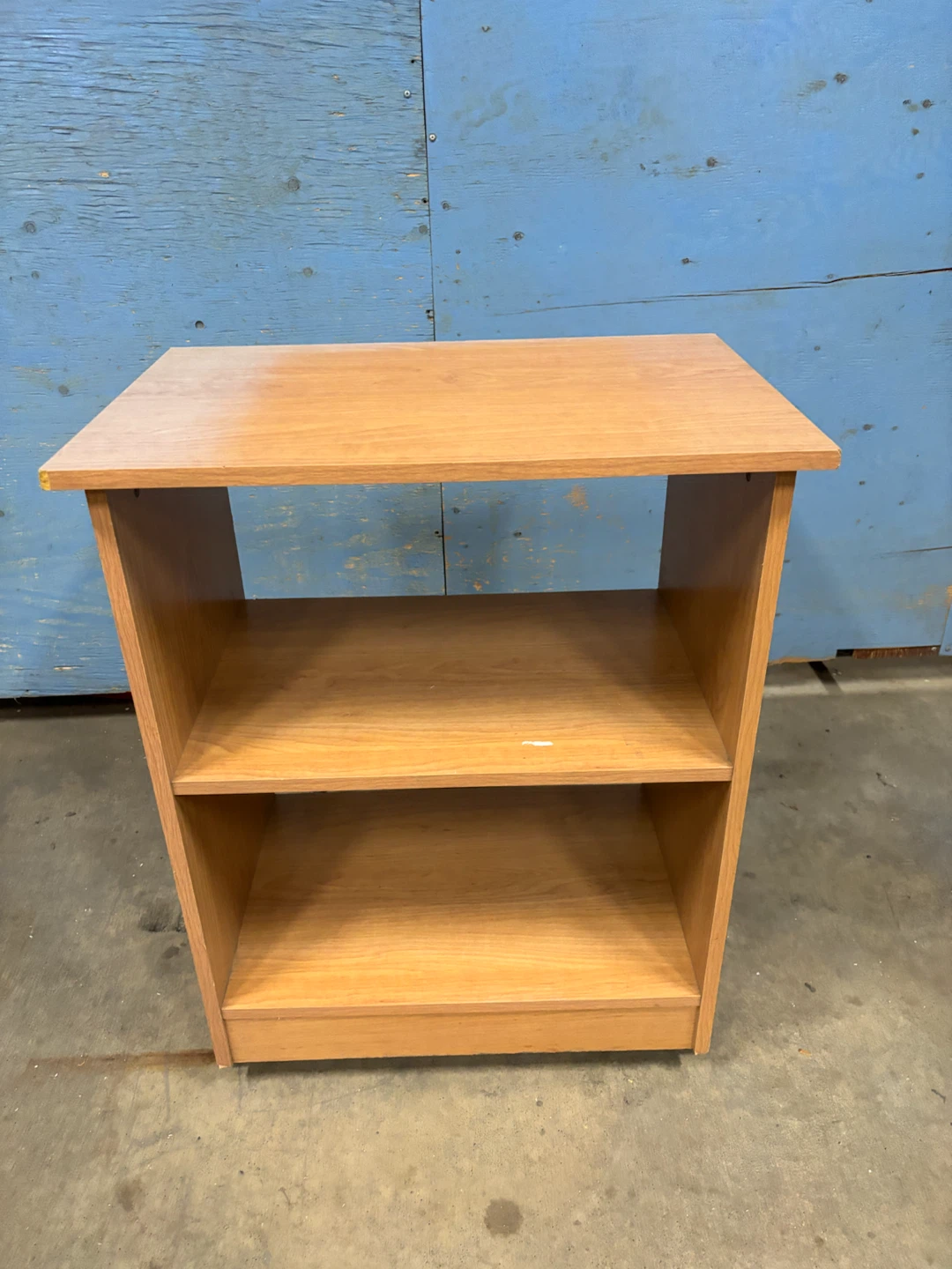 Light Wood 2-Shelf Bookcase