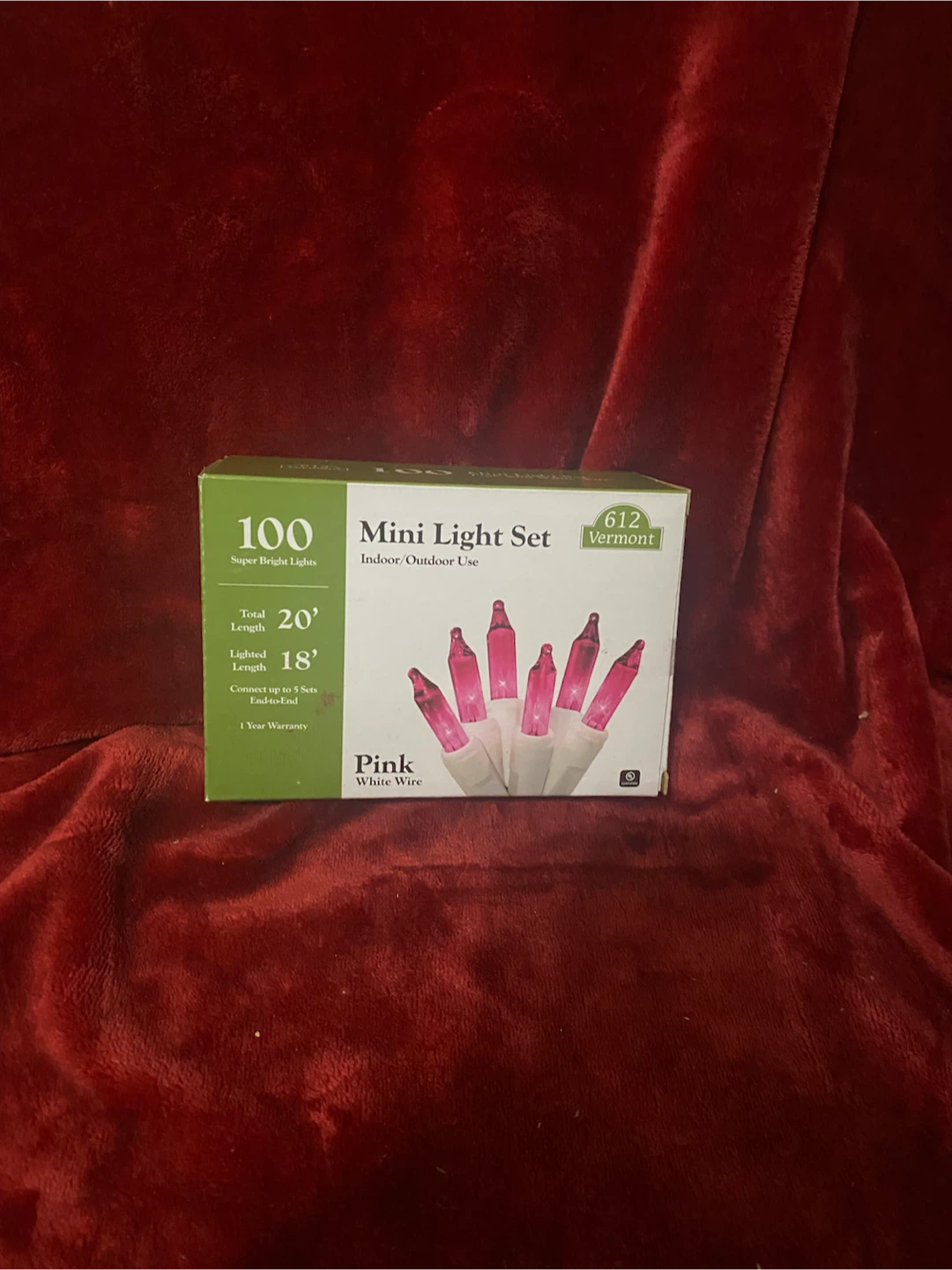 2 packs of 100 Pink Mini Lights Set & Christmas Ornaments - photo 3