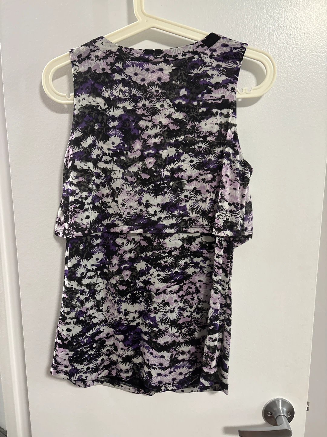Cleo Women's Floral Print Tank Top - Purple/White - photo 2