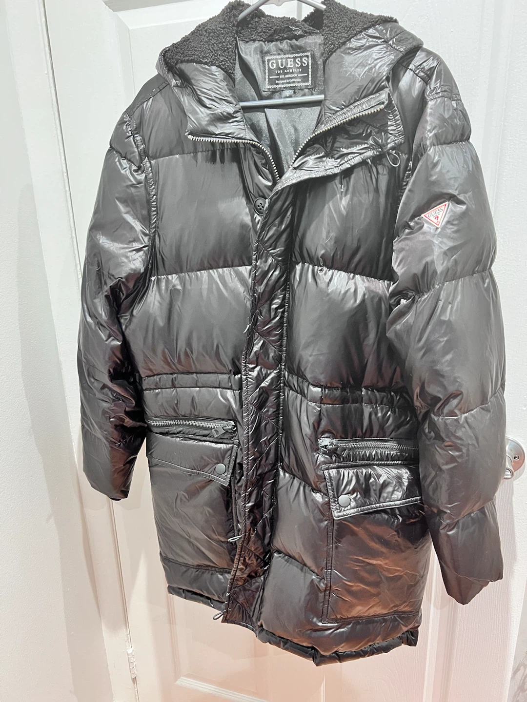 Guess Black Puffer Jacket Size Small