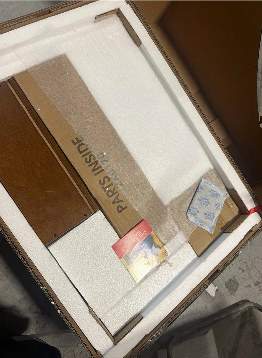 Brand New in Box Nightstand with Drawer and Open Shelf - photo 3