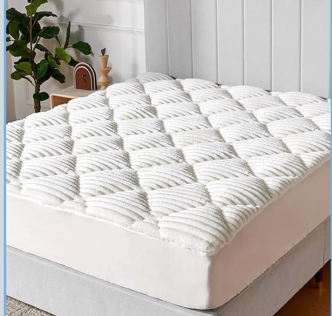 Factory Sealed Novilla Fleece King Mattress Topper