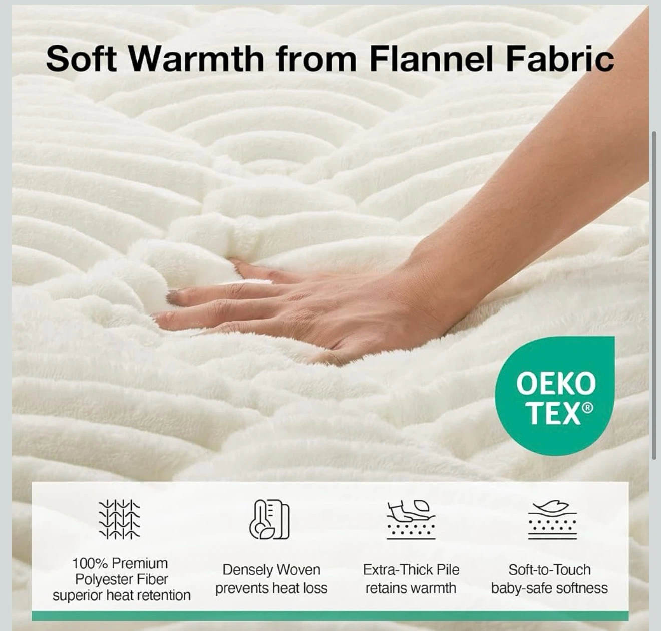 Factory Sealed Novilla Fleece King Mattress Topper - photo 3