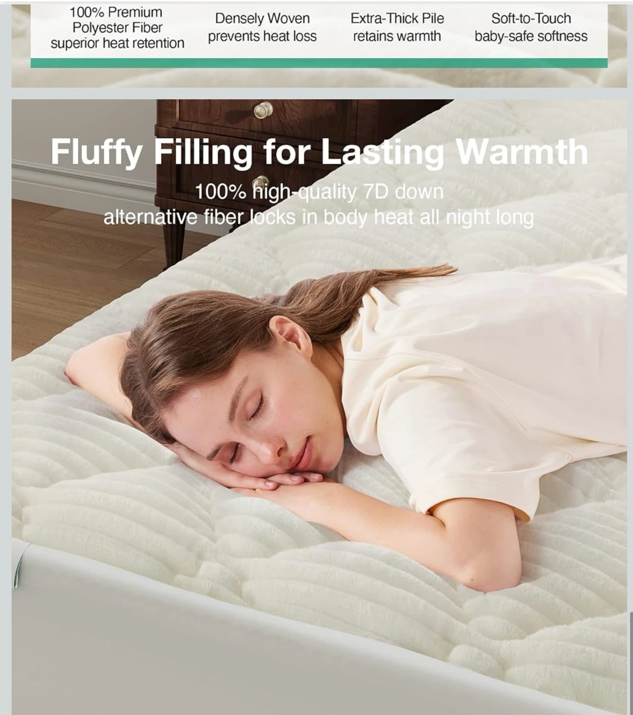 Factory Sealed Novilla Fleece King Mattress Topper - photo 4