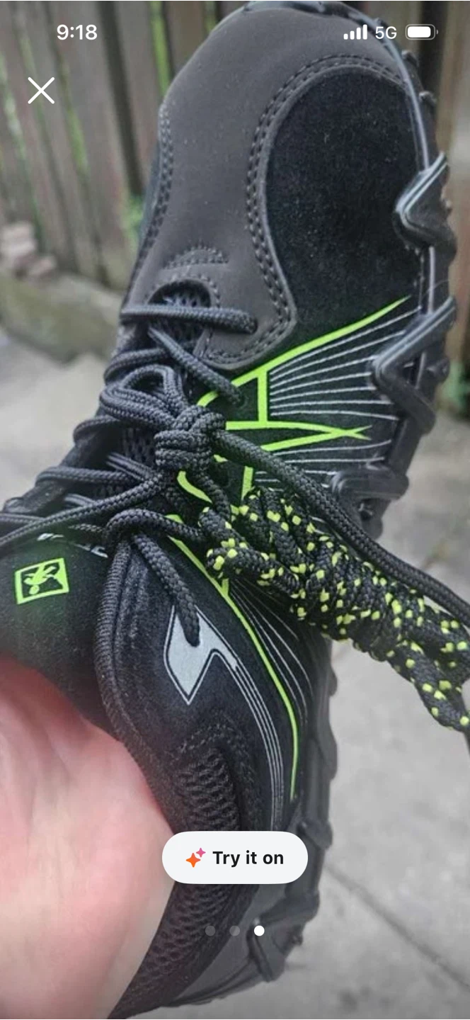 Terra Footwear Work Boots - Black/Green