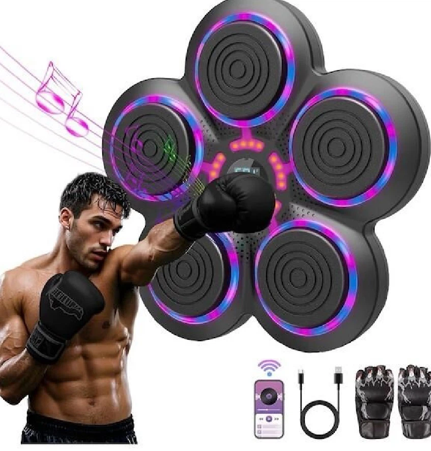 New in Box Music Boxing Machine with Gloves