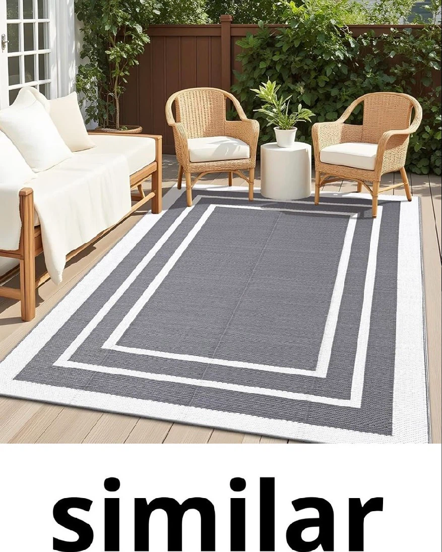 New, Open Box 5x7 Outdoor Rug, see last photo