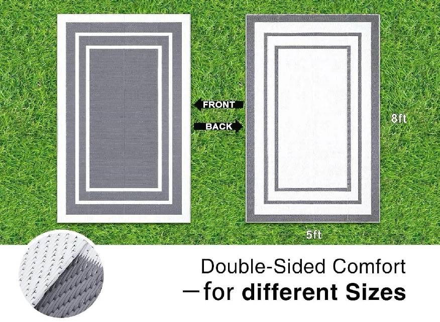 New, Open Box 5x7 Outdoor Rug, see last photo - photo 2