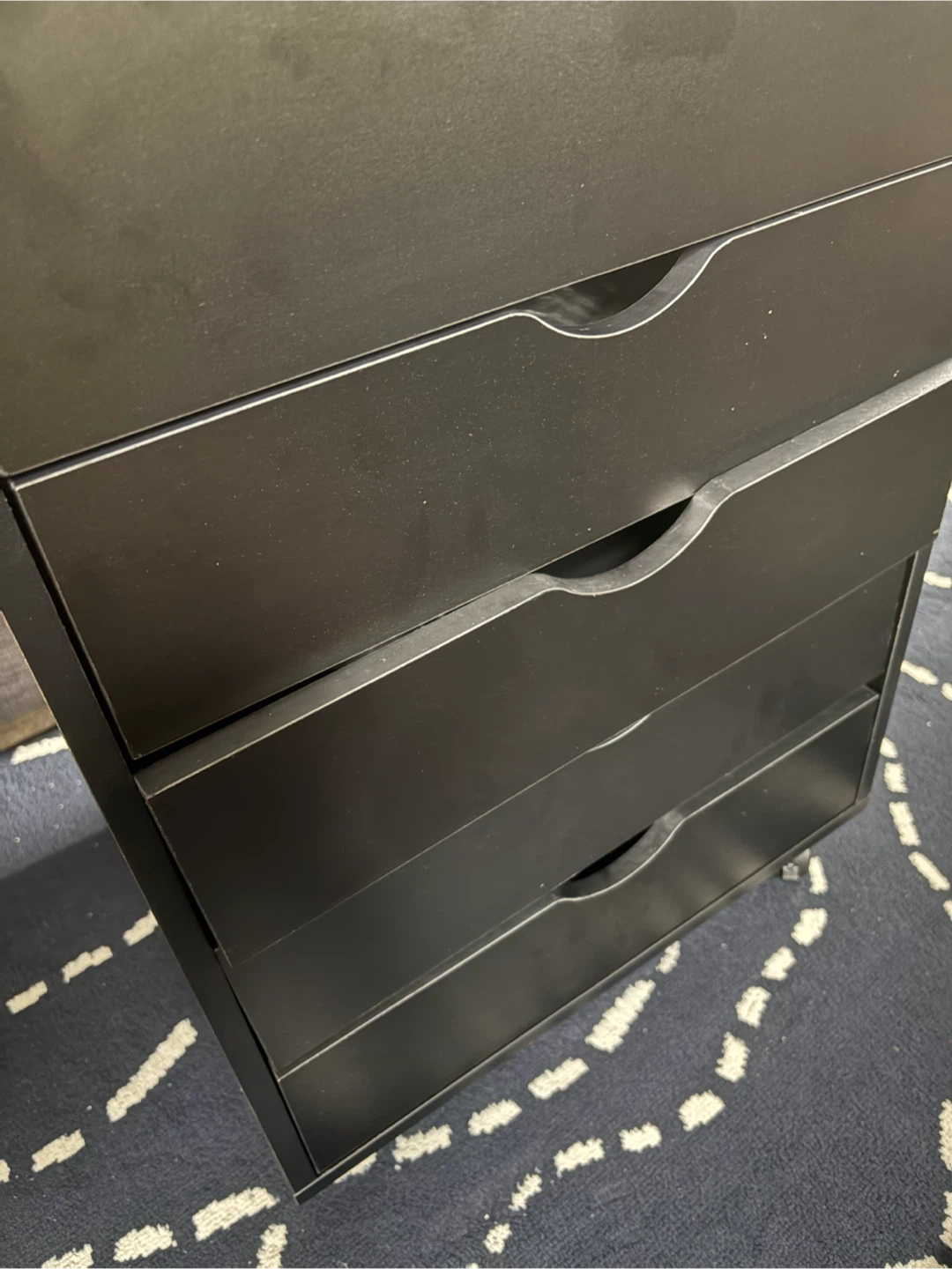Black 5-Drawer Chest - photo 3