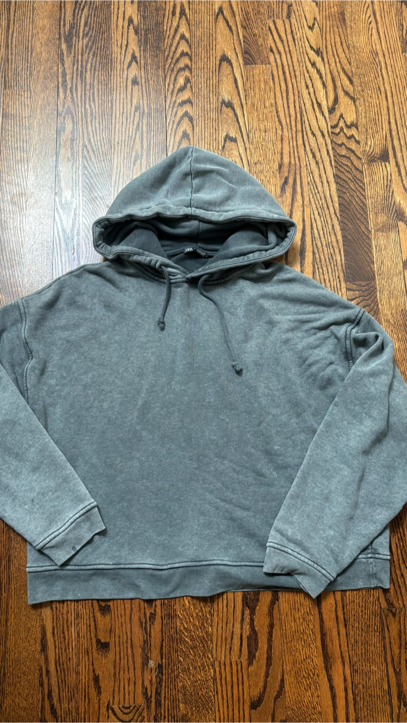 Zara Grey Marled Hoodie