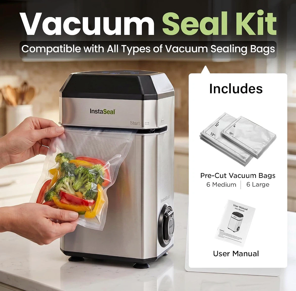 InstaSeal Upright Bag Vacuum Sealer - photo 5