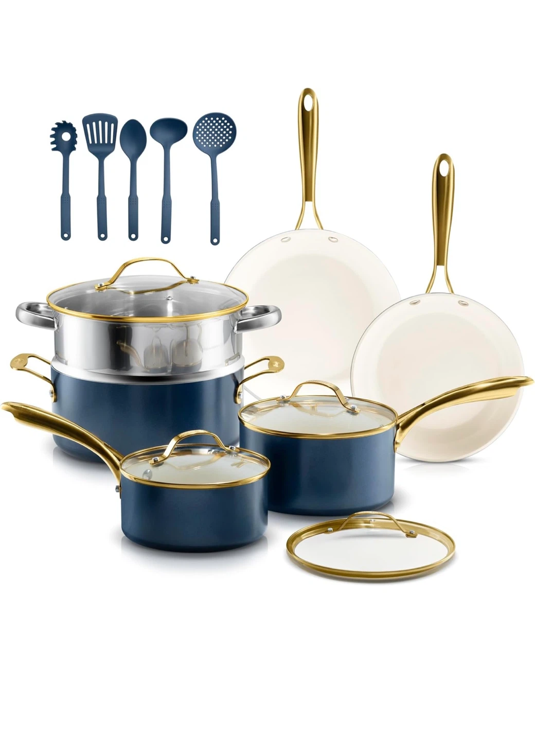 Gotham Steel 15pc Ceramic Cookware Set