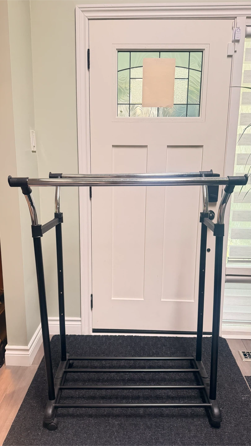 Adjustable Rolling Garment Rack