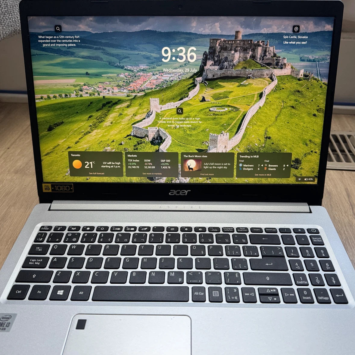 Acer 5 laptop (240gb ssd, 8gb ram)
