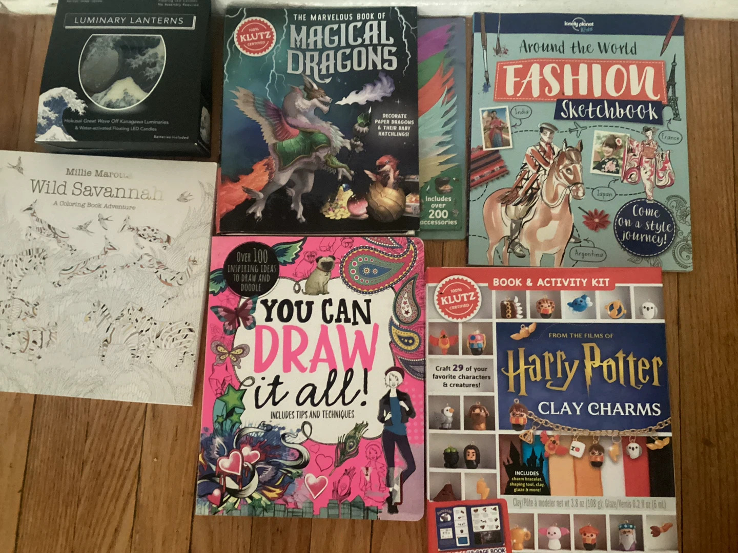 Partially/minimally used Books and crafts