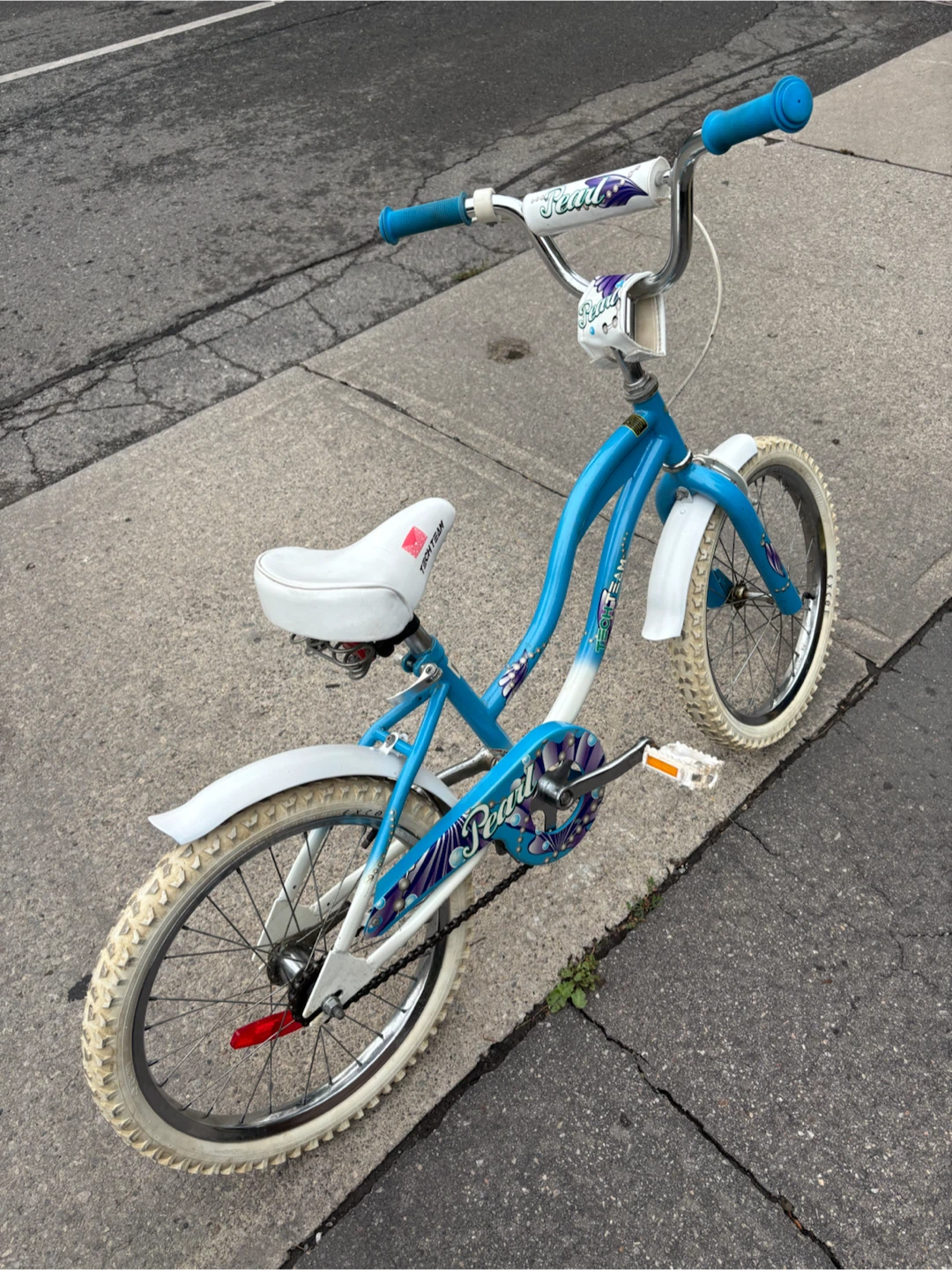 Blue and White "Pearl" Kids Bike - photo 4