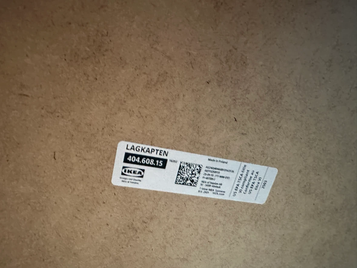 IKEA LAGKAPTEN White Tabletop - photo 5