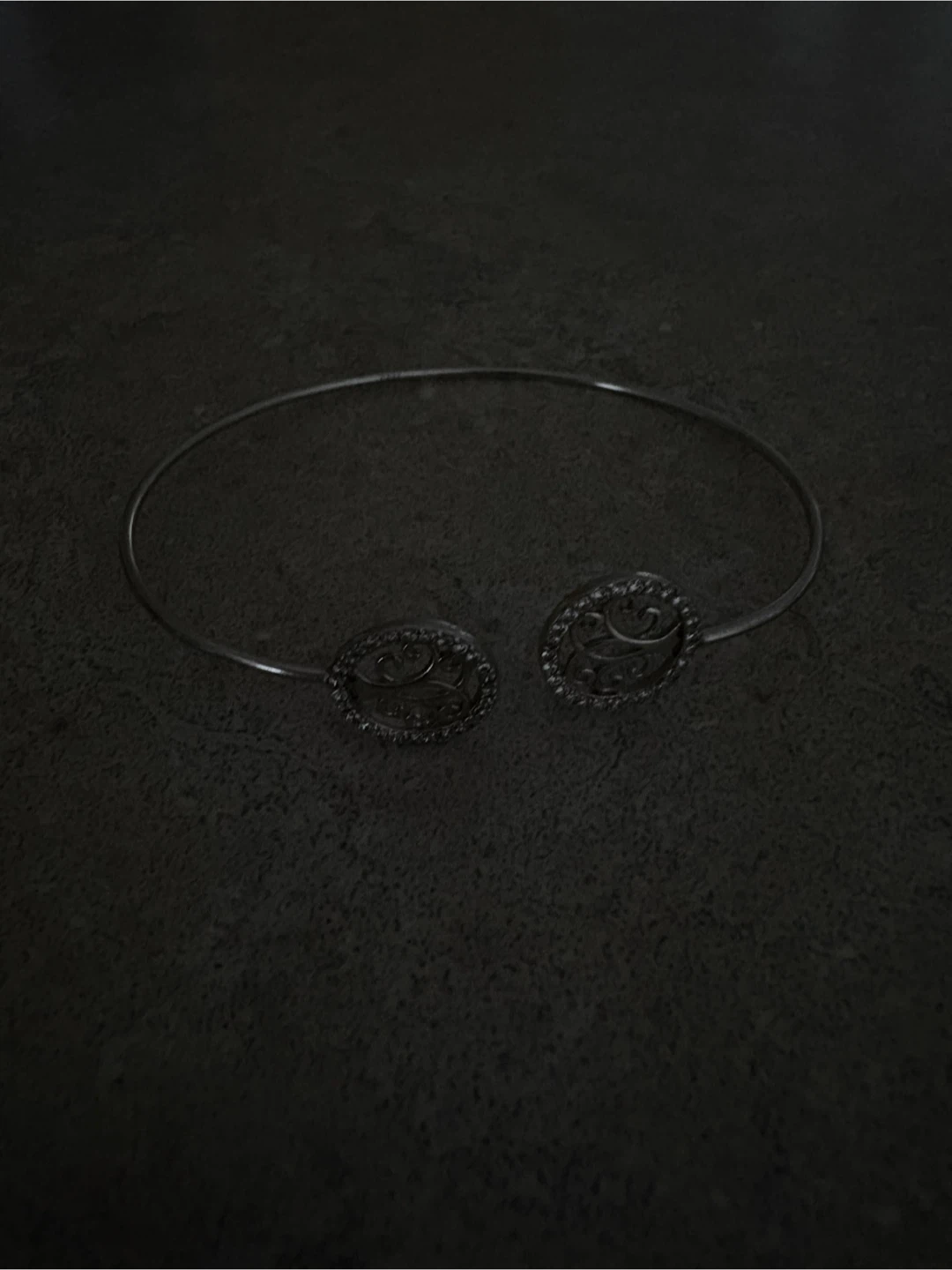 Silver 925 Bangle Bracelet with Filigree Detail - photo 3