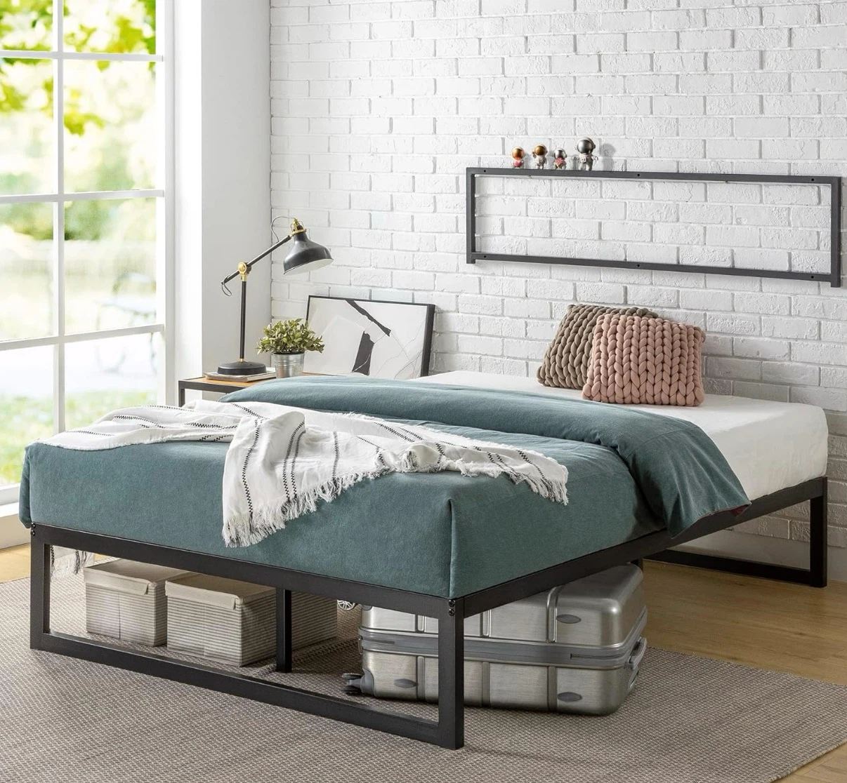 Black Metal Queen Bed Frame
