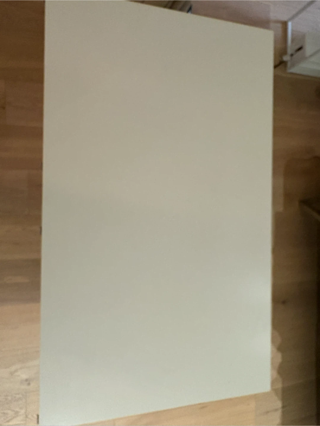 Ikea White Linmon Desk with 4x Black Adils Legs - photo 2