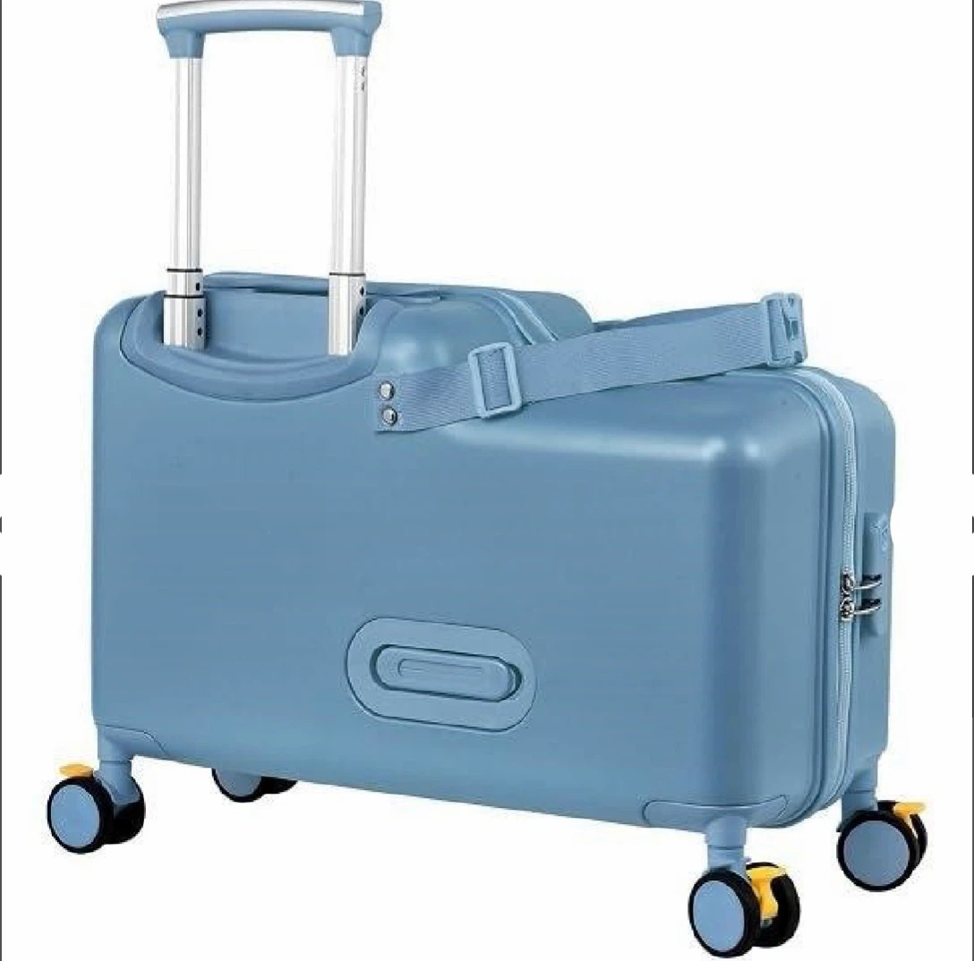 AOVLLA Kids Ride-On Suitcase - Blue