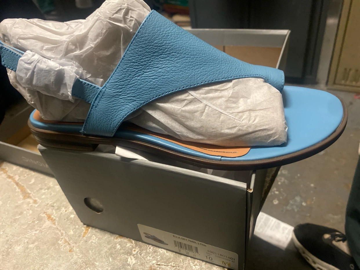 Vionic Blue Leather Sandals