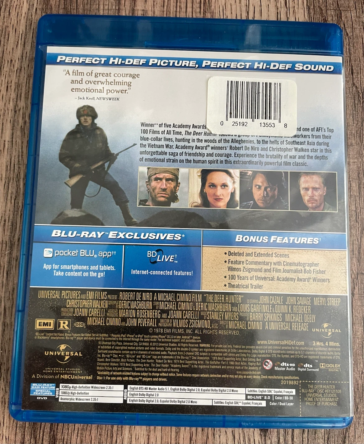 The Deer Hunter Blu Ray - photo 2