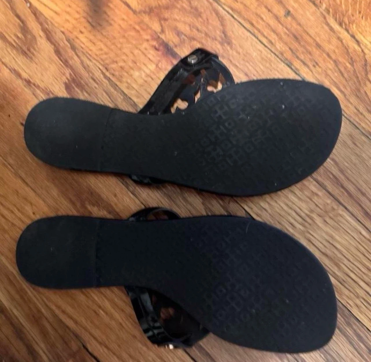 Tory Burch Black Patent Leather Miller Sandals - photo 3