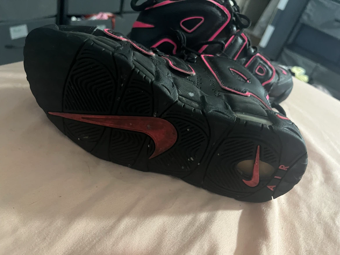 Nike Air More Uptempo (TD) Black Pink Sneakers - photo 4