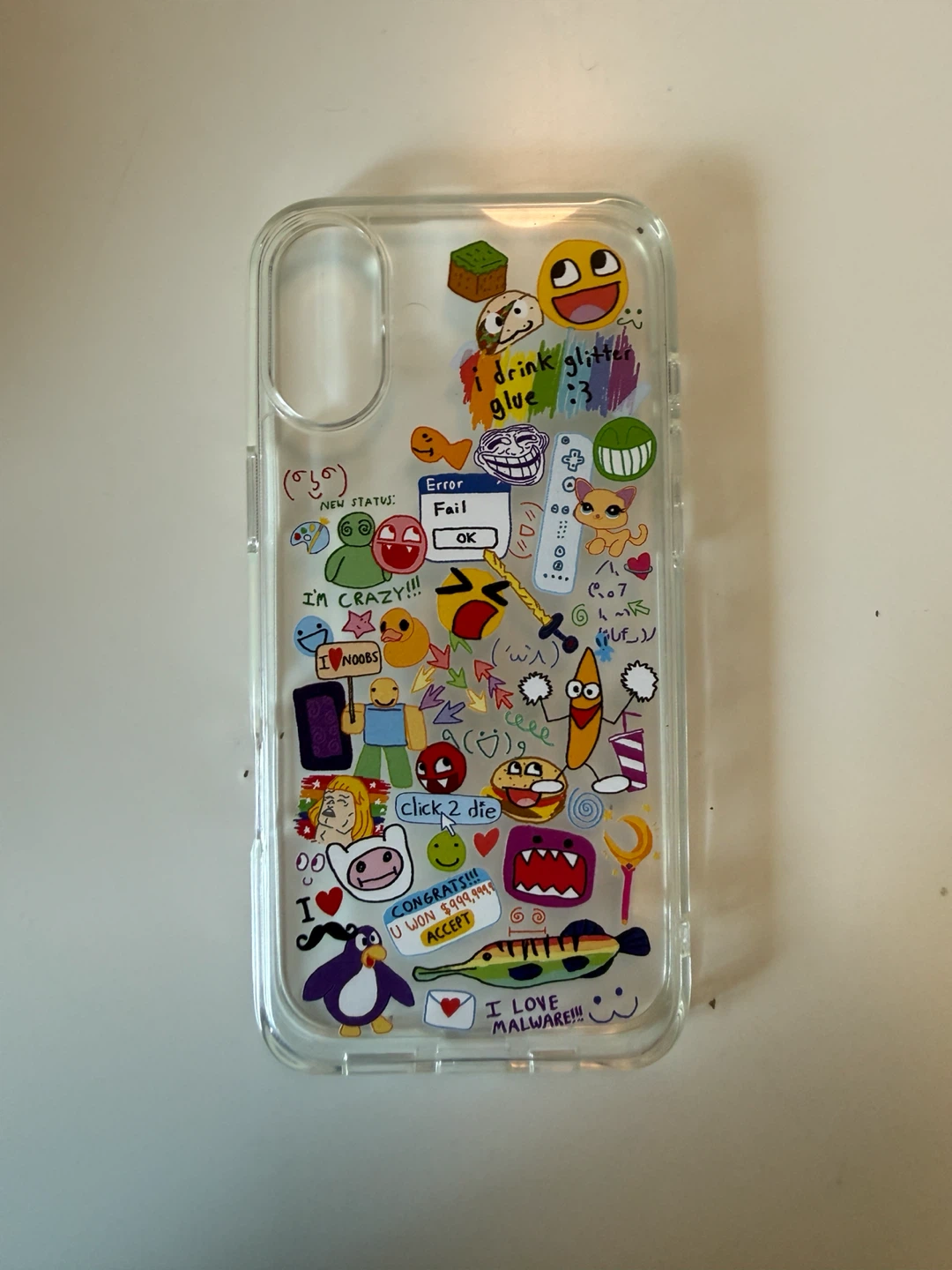 Iphone 16 Plus Doodle Phone Case