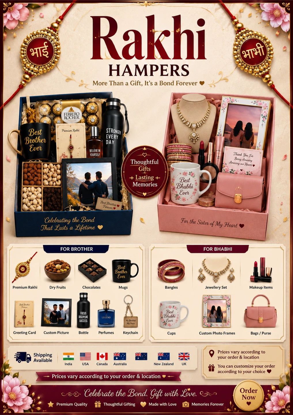 Rakhi Hampers for Brother and Bhabhi