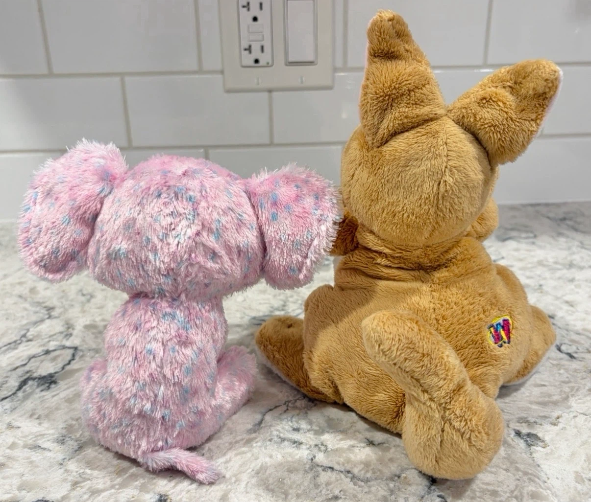 Beanie Bottomed Stuffed Animals - Elephant and Kangaroo - photo 2