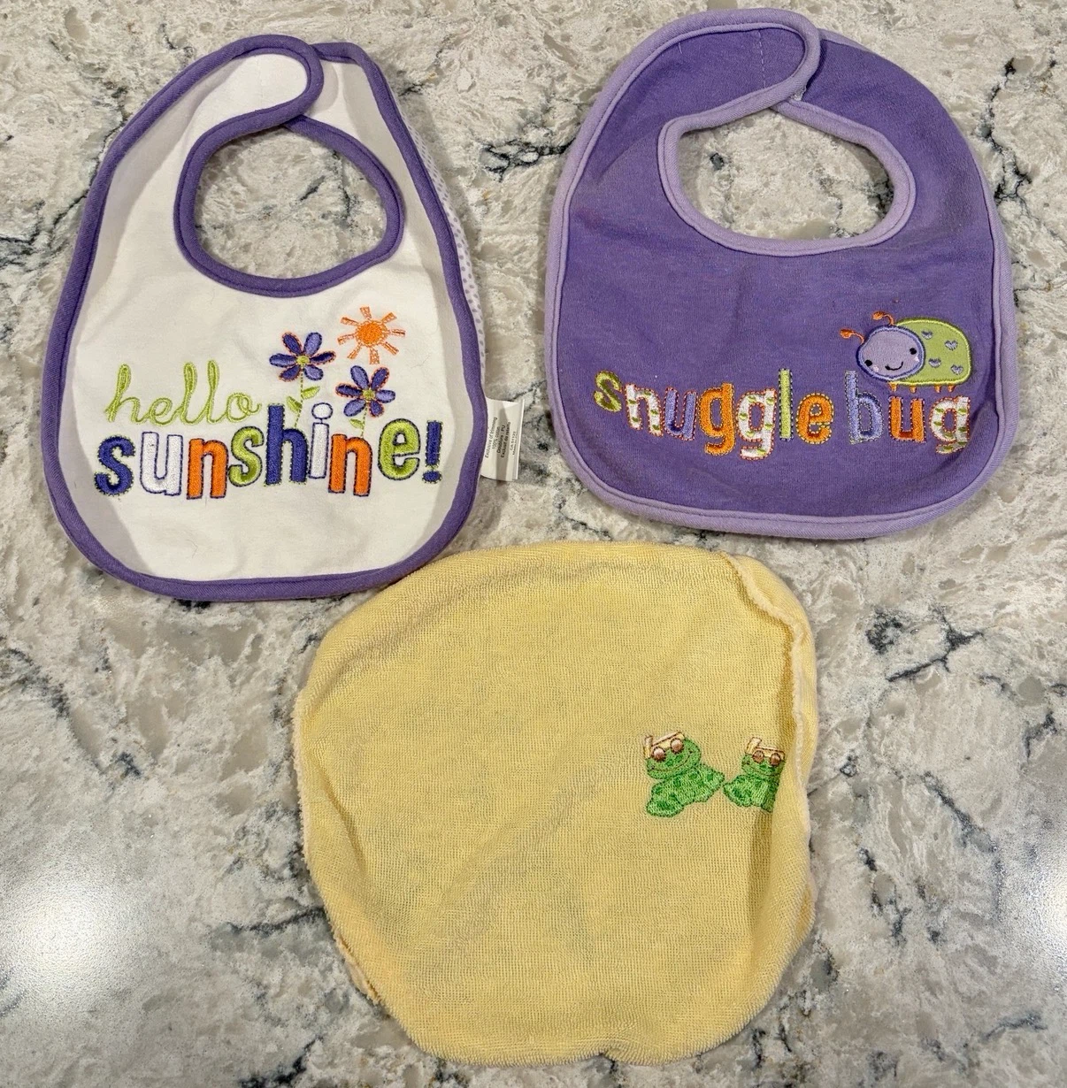 Baby Bibs and Washcloth Set