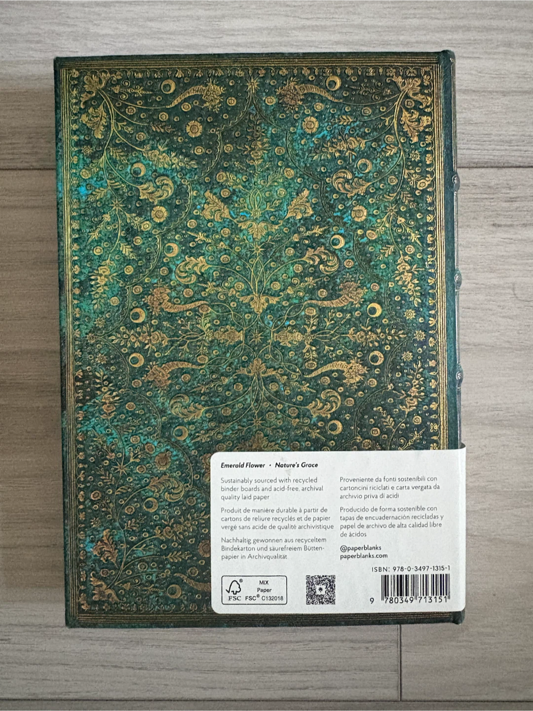 Paperblanks Emerald Flower Nature's Grace Journal - photo 2