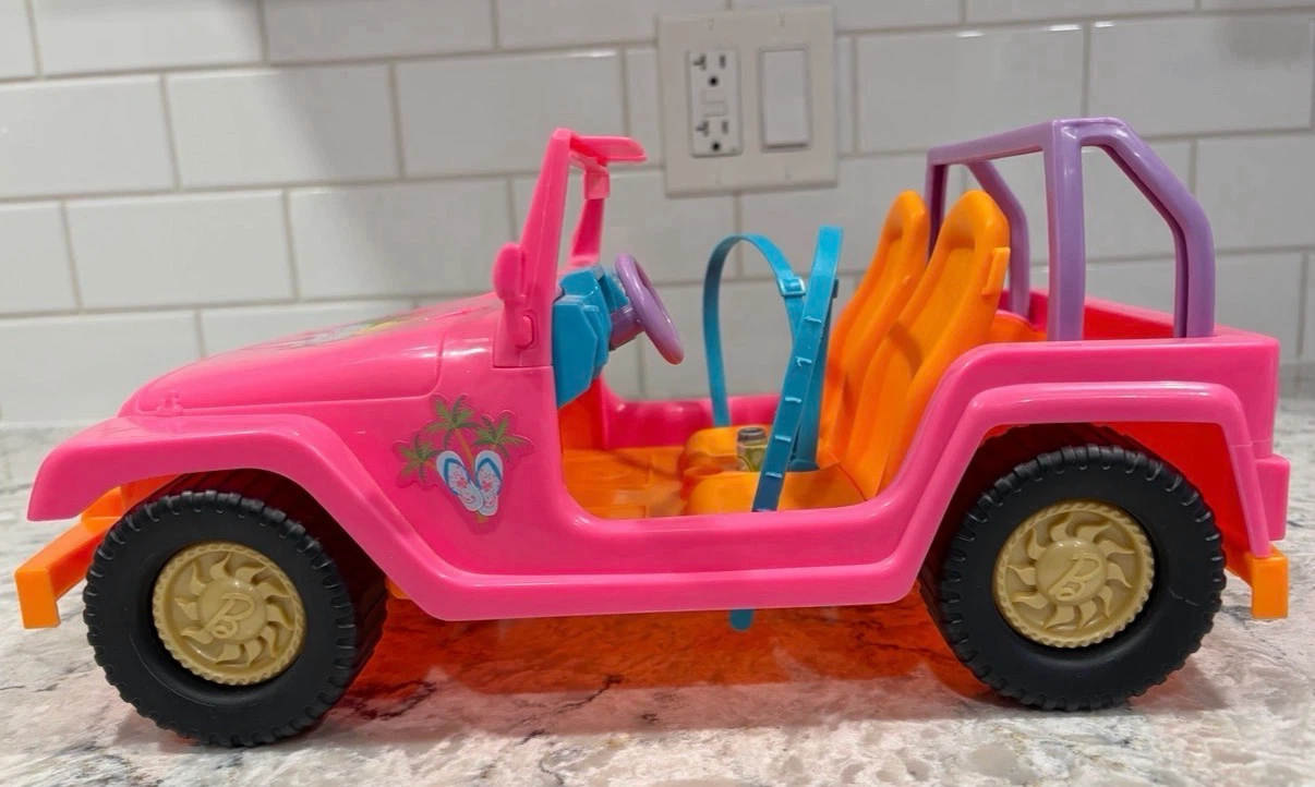 Barbie Malibu Beach Party Cruiser Pink Jeep Convertible