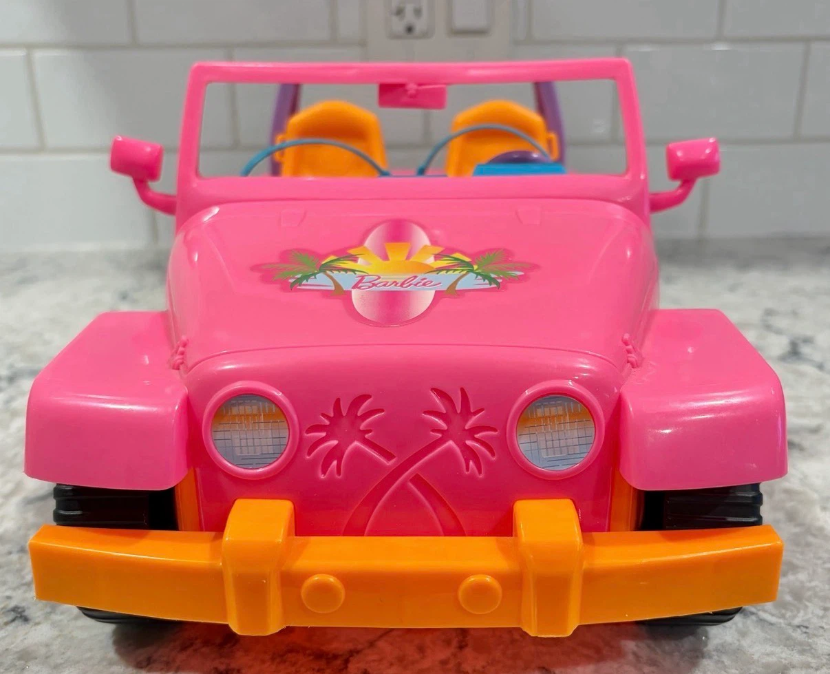 Barbie Malibu Beach Party Cruiser Pink Jeep Convertible - photo 2