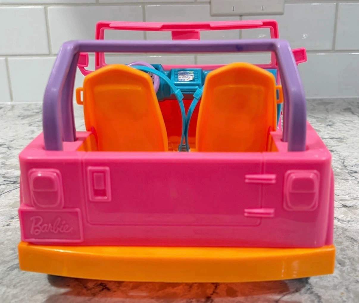 Barbie Malibu Beach Party Cruiser Pink Jeep Convertible - photo 4