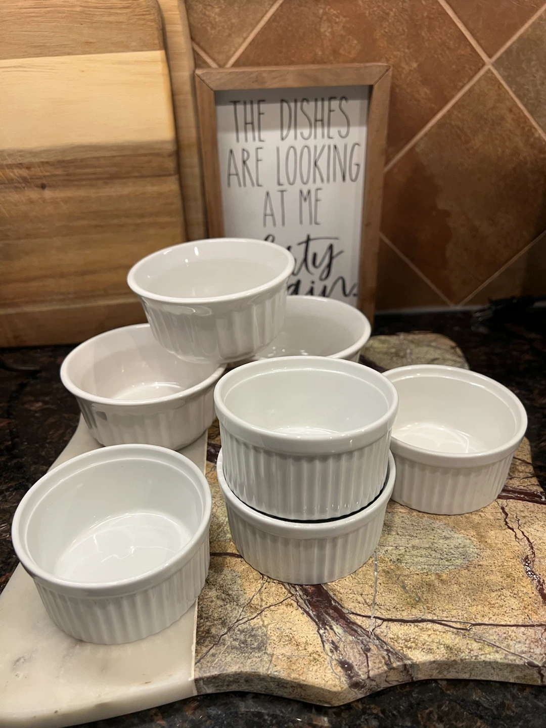 White Ceramic Ramekins