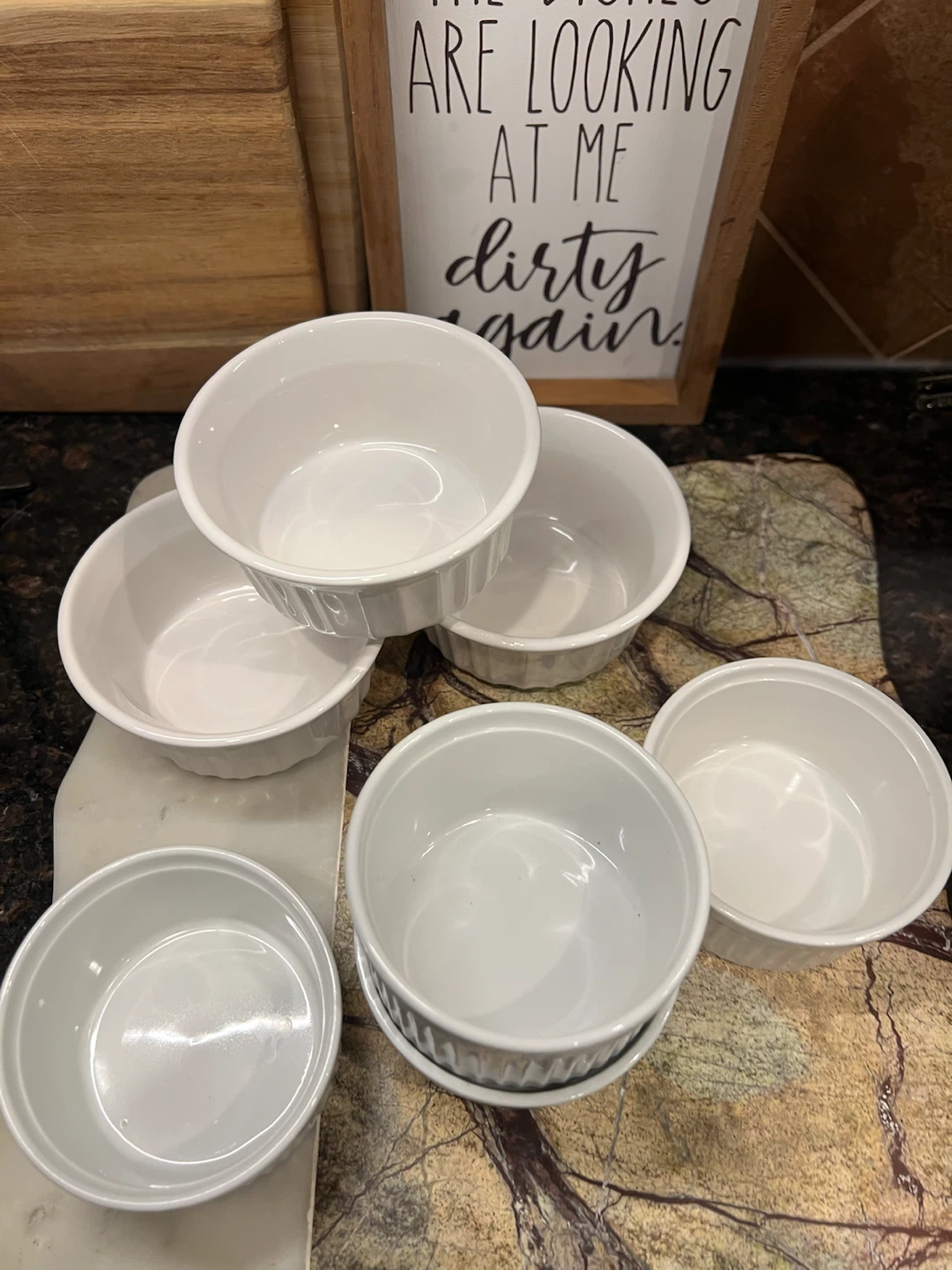 White Ceramic Ramekins - photo 2