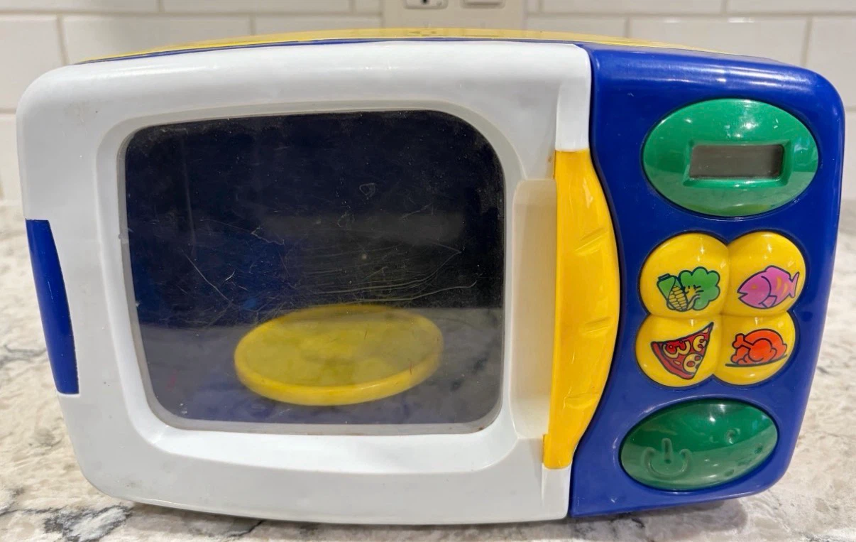 Kids Toy Microwave with Play Food Buttons