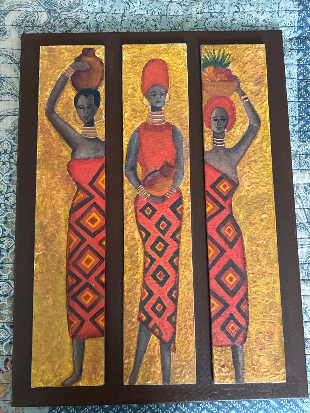 Triptych African Women Wall Art