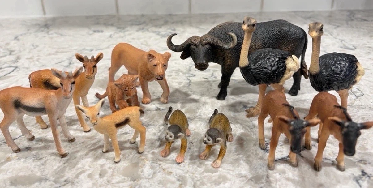 Schleich Safari/Jungle Animal Collector Toys ($ in description)