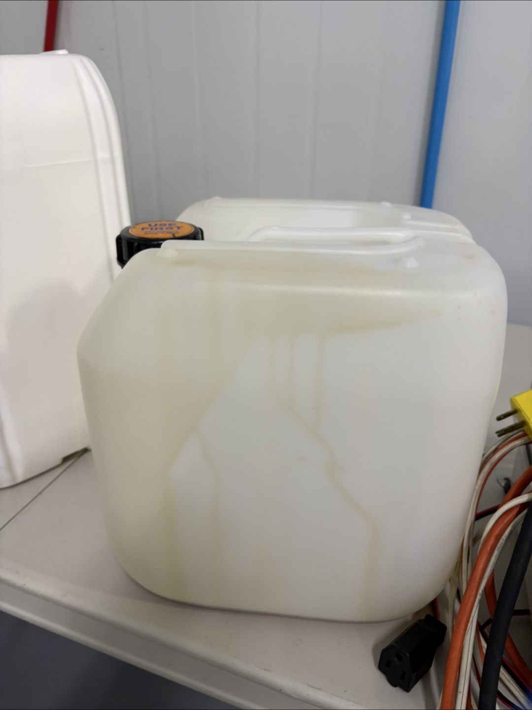 White Plastic Container with Lid