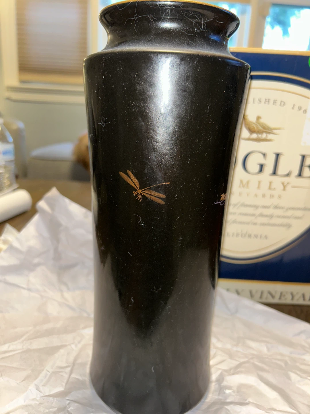 Vintage Black Floral Vase - photo 4